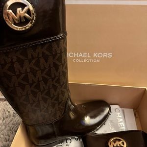 Michael Kors Collection Logo Rain Boots NEW